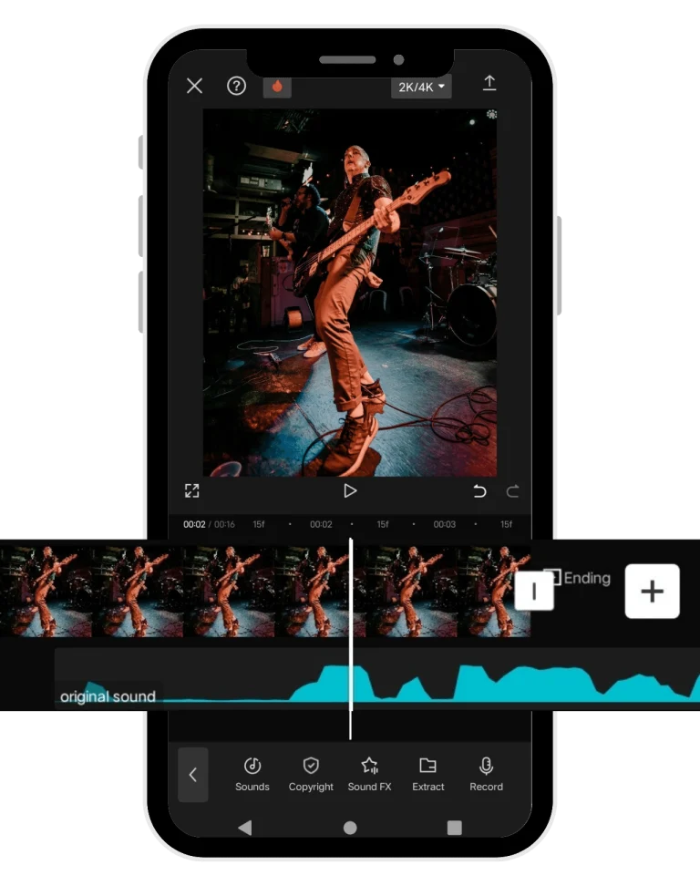  Audio Editing of InShot pro APK