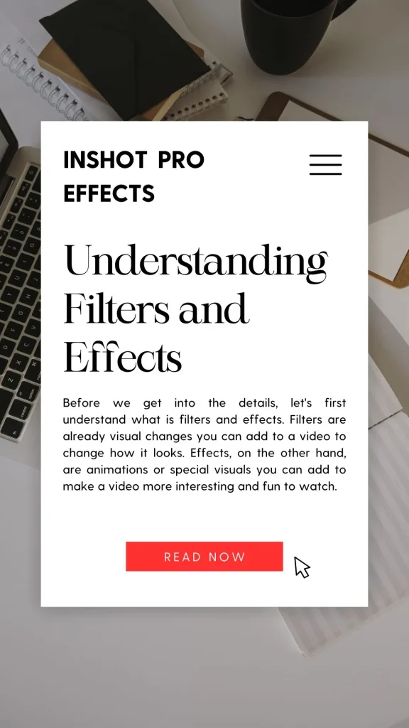 InShot pro apk  Understanding Filters and Effects